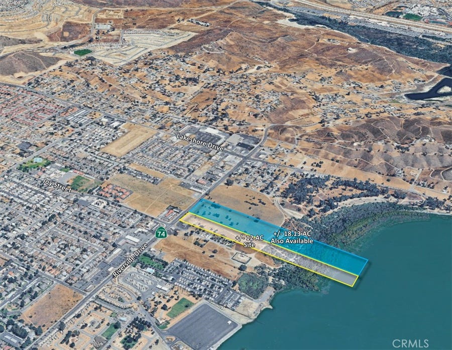Property photo for 0 Riverside Drive, Lake Elsinore, CA