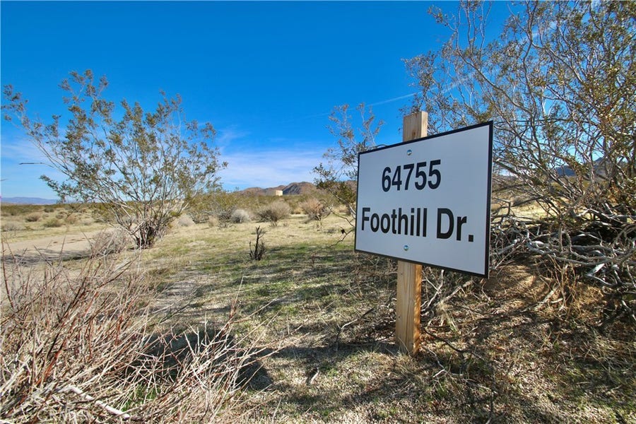 Property photo for 64755 Foothill Drive, Joshua Tree, CA