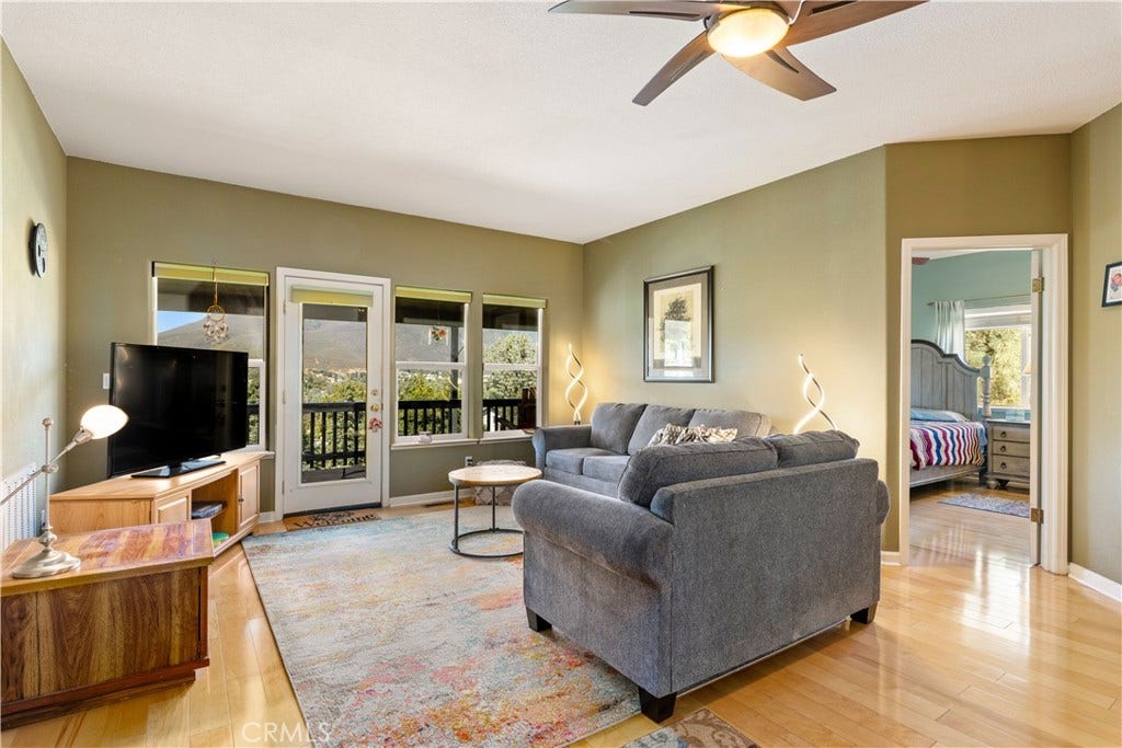 5289 Olympia Drive, Kelseyville, CA 95451 Living room has a view of Mt. Konocti