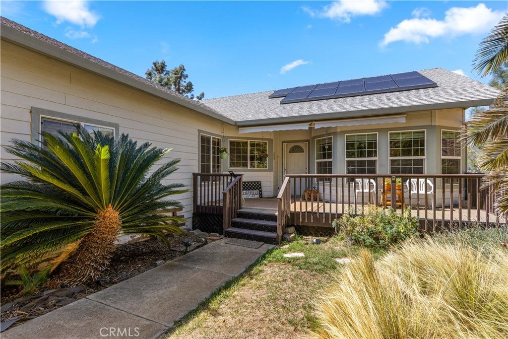 5289 Olympia Drive, Kelseyville, CA 95451 The front deck is large enough to sit on and admire the landscaping