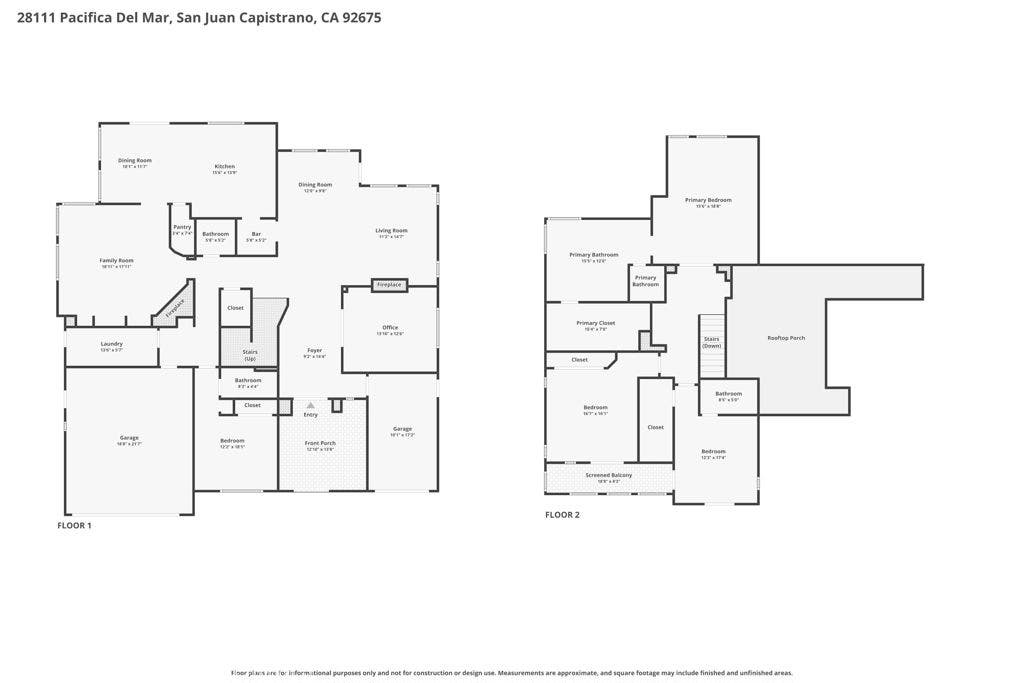 28111 Pacifica Del Mar, San Juan Capistrano, CA 92675 Floor Plans Combined