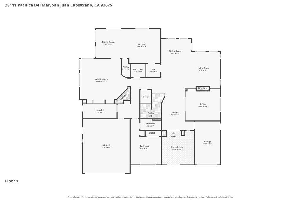 28111 Pacifica Del Mar, San Juan Capistrano, CA 92675 Floor Plans 1st Floor