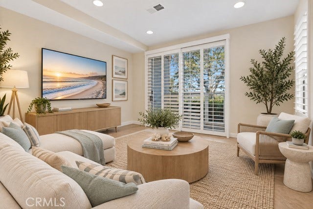 30902 Clubhouse, #23A, Laguna Niguel, CA 92677 Living Room: Virtually-staged