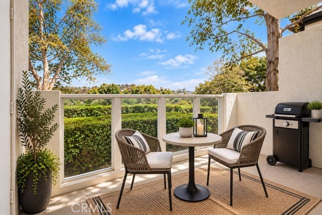 30902 Clubhouse, #23A, Laguna Niguel, CA 92677 Rear Patio: Virtually-staged