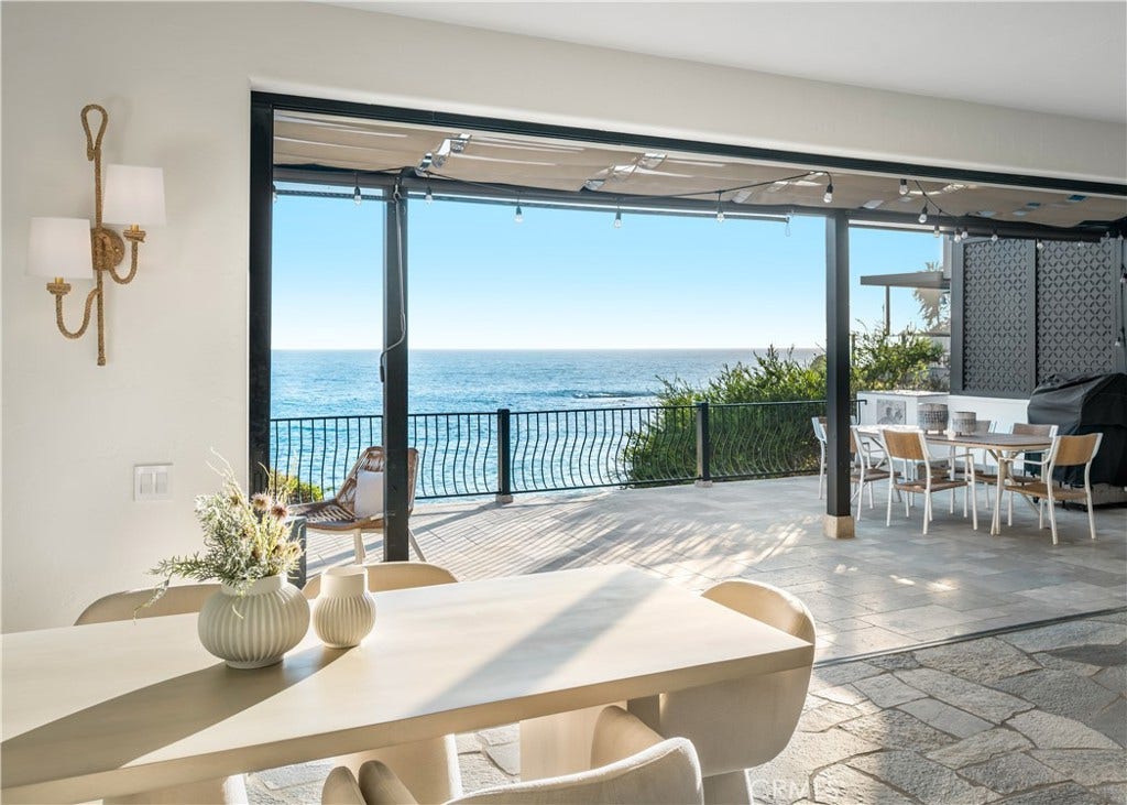 Views of the Pacific from dining area