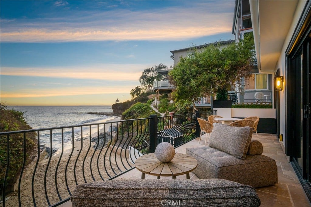 Upper level deck with Fisherman's Cove below