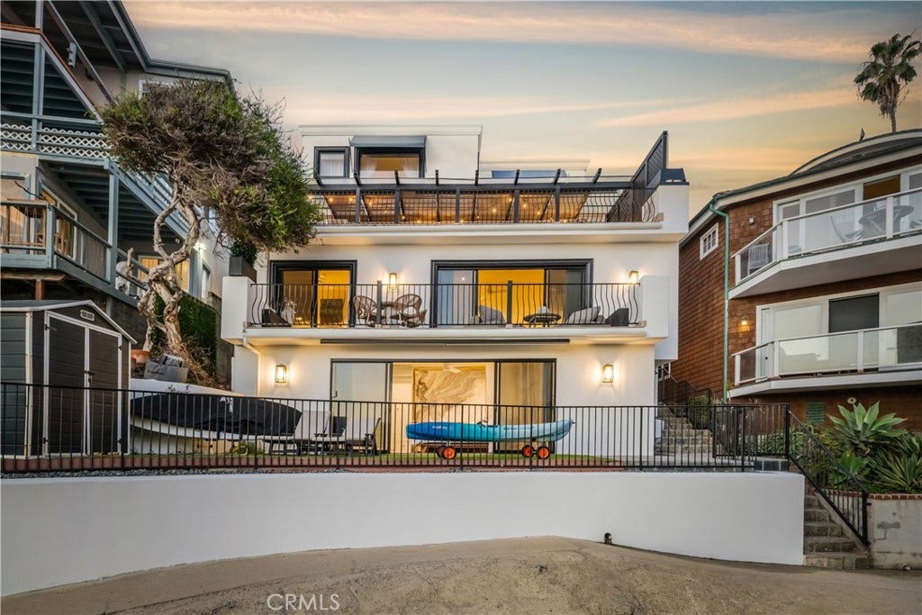 View of property from the beach