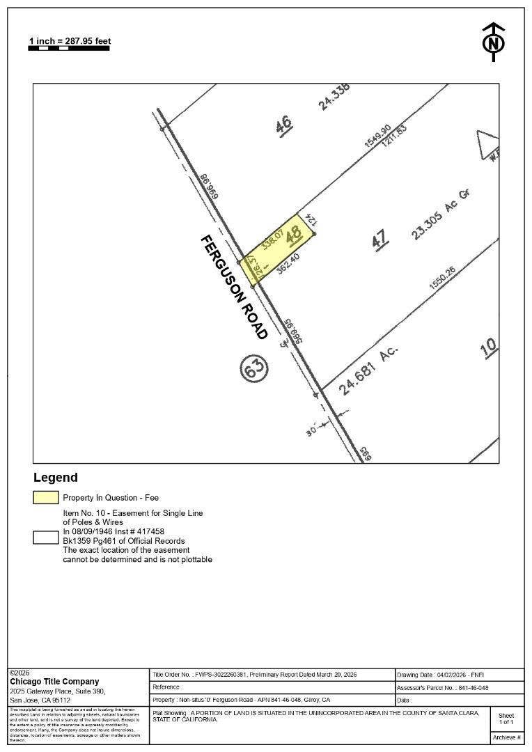 Property photo for 0 Ferguson Road, Gilroy, CA