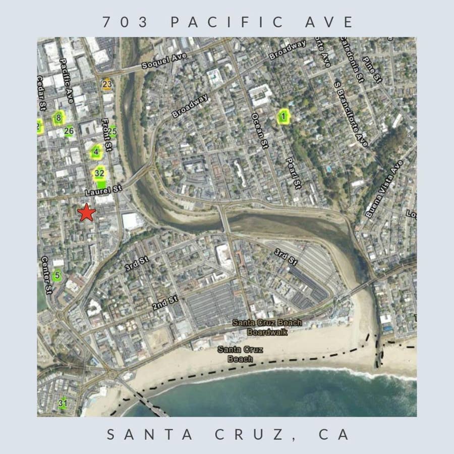 Property photo for 703 Pacific Avenue, Santa Cruz, CA