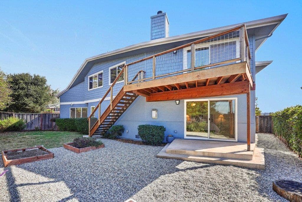 110 Mattison Court, Aptos, CA 95003 Back of house with deck and patio