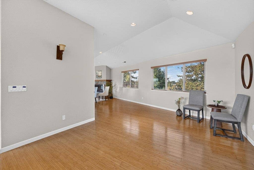 110 Mattison Court, Aptos, CA 95003 Open area between living room and dining area.