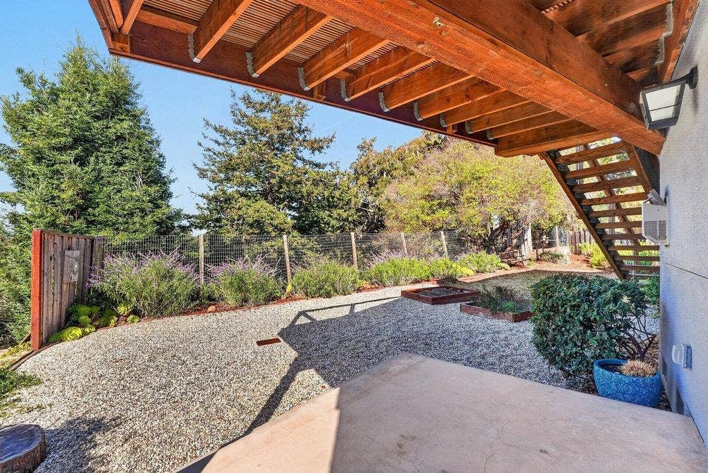 110 Mattison Court, Aptos, CA 95003 Backyard from patio.