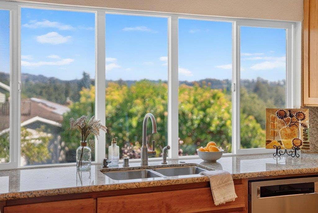 110 Mattison Court, Aptos, CA 95003 View from the kitchen window