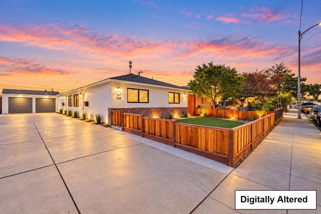 Digitally Altered for twilight and landscaping lights