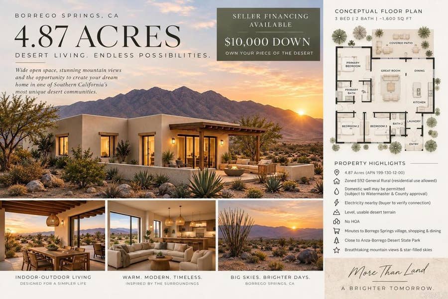 Property photo for Rango Way, Borrego Springs, CA