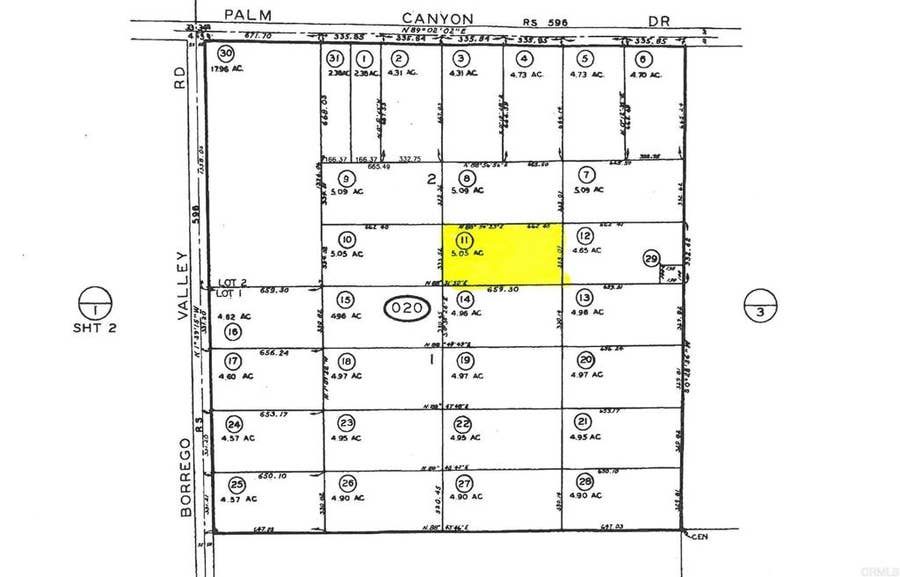 Property photo for 0 Palm Canyon Drive, Borrego Springs, CA