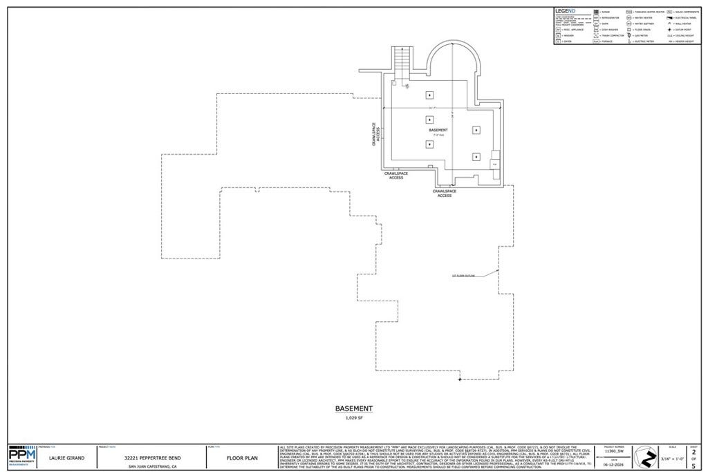 32221 Peppertree bend, San Juan Capistrano, CA 92675 Basement level floor plan