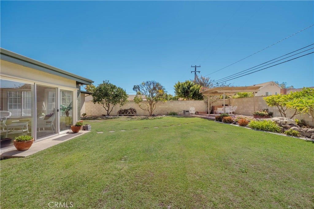 Generous Rear Yard