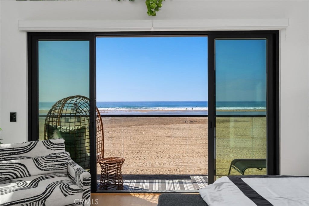1904 W Oceanfront, Newport Beach, CA 92663 "Room with a view" Primary bedroom view.