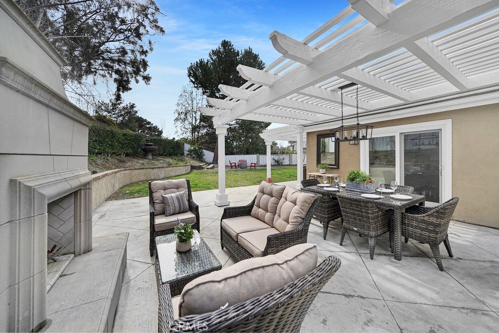 2897 Calle Heraldo, San Clemente, CA 92673 Outside propane fireplace with seating