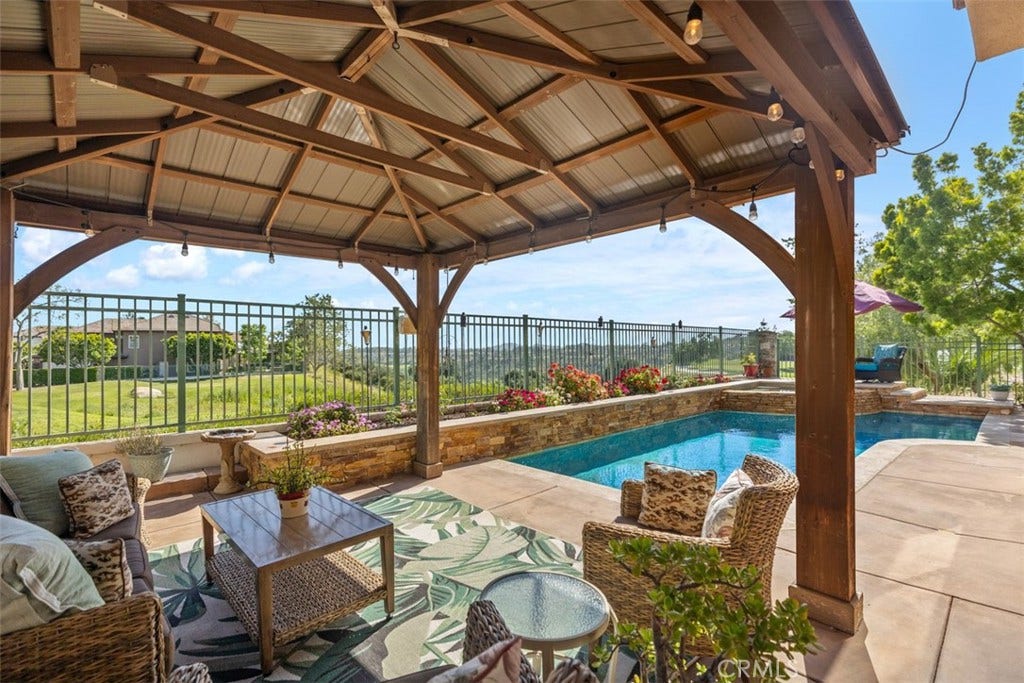 71 Golf Ridge Drive, Rancho Santa Margarita, CA 92679 Backyard with Pool and Golf Course Views