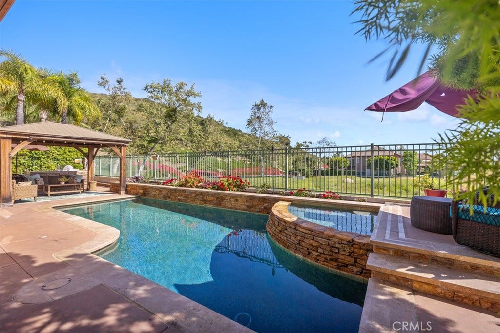 71 Golf Ridge Drive, Rancho Santa Margarita, CA 92679 Backyard with Pool and Golf Course Views