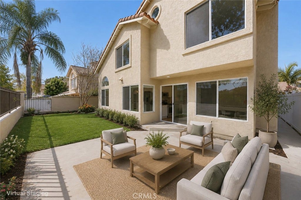 34 Reata, Rancho Santa Margarita, CA 92688 Virtual Staging Backtard
