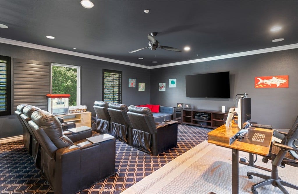 31201 Old San Juan Road, San Juan Capistrano, CA 92675 Upstairs theater room