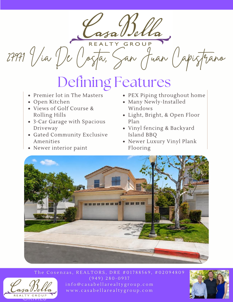27971 Via De Costa Defining Features
