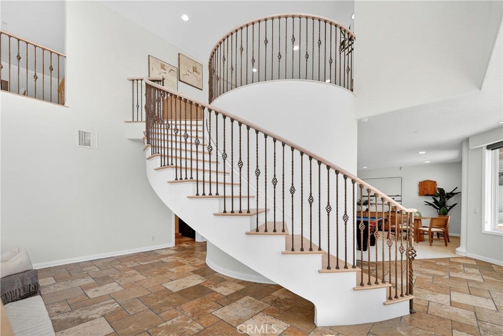 Staircase to first floor entertainment space