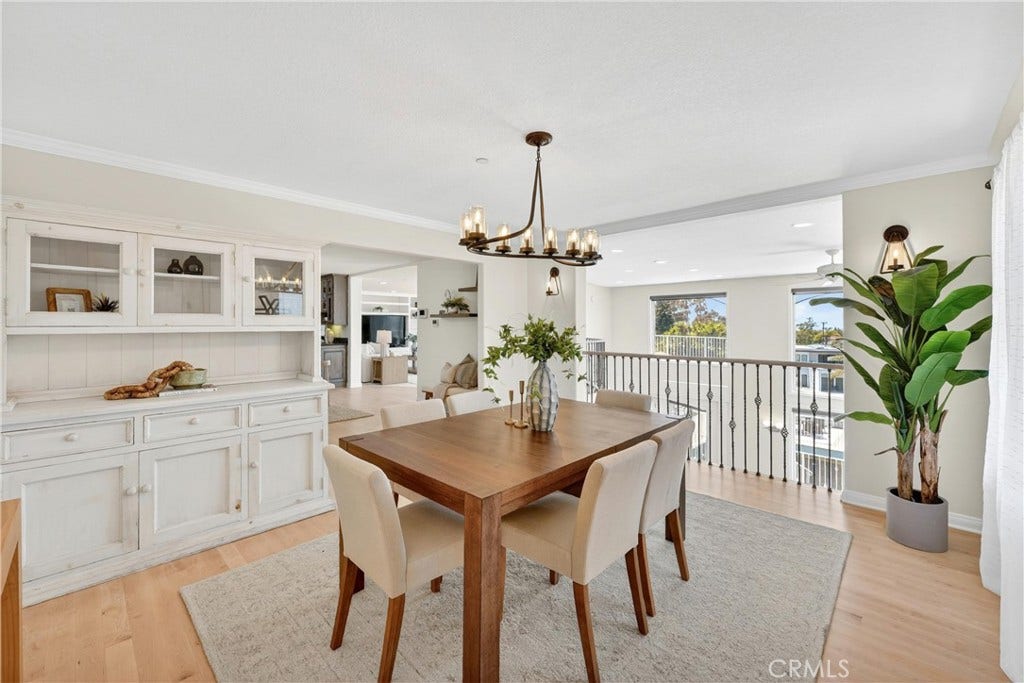 Formal dining with built-in hutch
