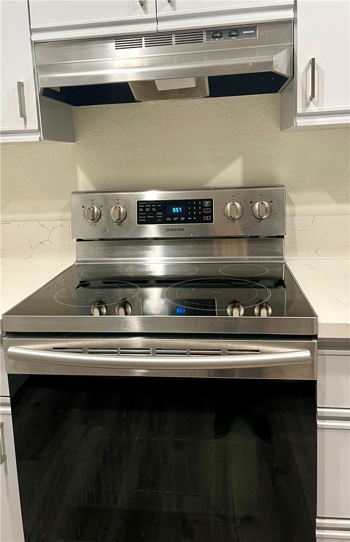 Glass stove cook top