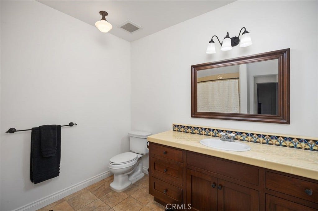 240 Avenida Rosa, #B, San Clemente, CA 92672 Updated bathroom with Spanish tiles.