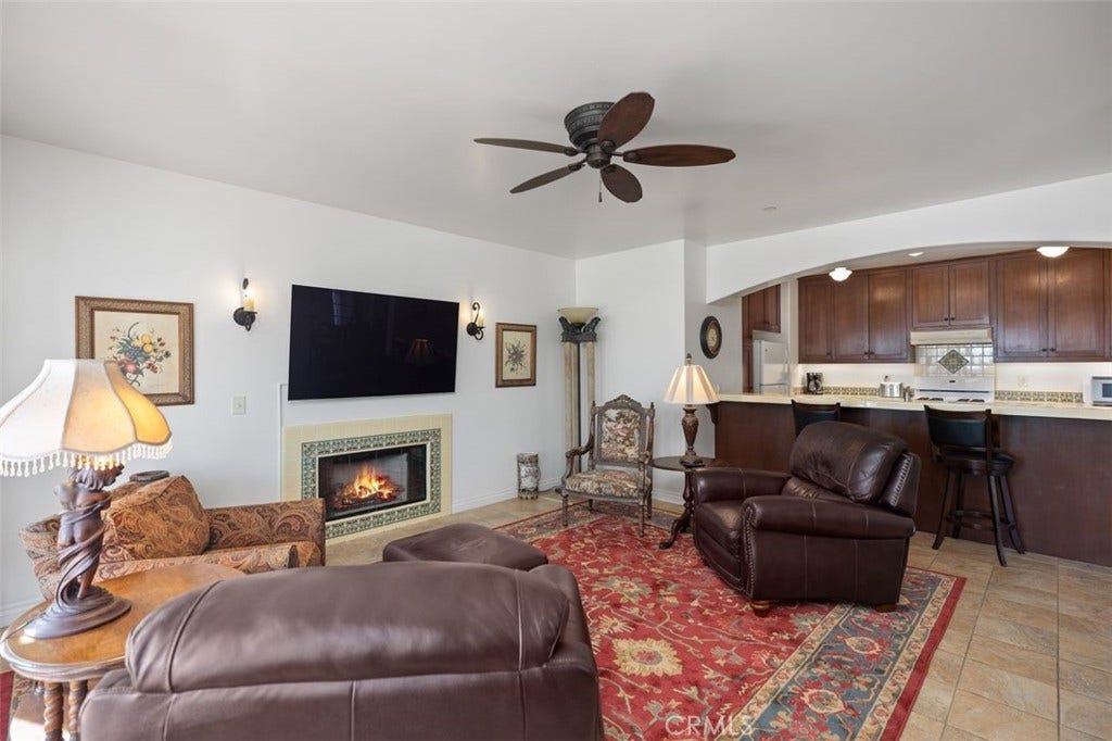 240 Avenida Rosa, #B, San Clemente, CA 92672 Living space looking towards kitchen.