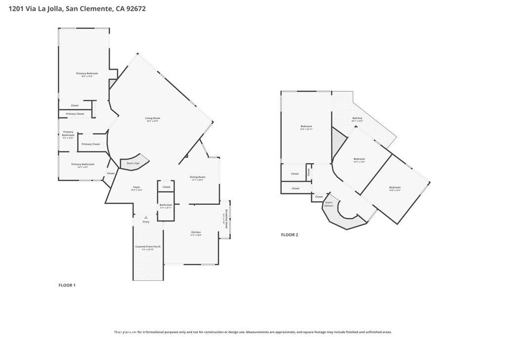 1201 Via La Jolla, San Clemente, CA 92672 Floorplan