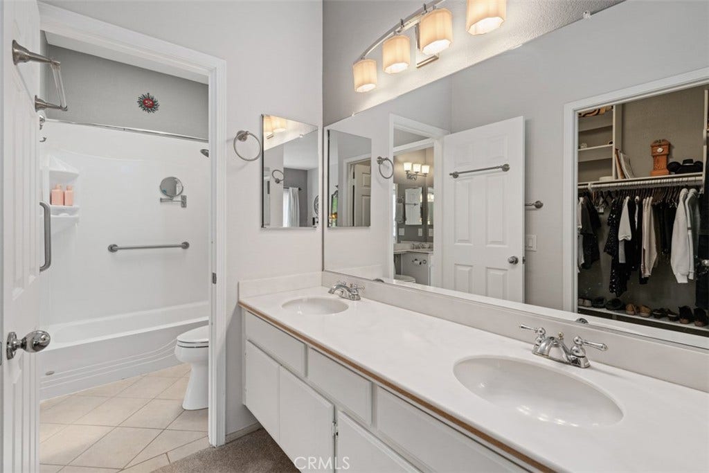 23638 Kingdon Court, #88, Laguna Niguel, CA 92677 Primary side of connected bath.