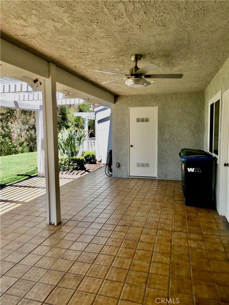 23531 Via Murillo, Mission Viejo, CA 92692 Patio Area & Door to Outside Storage Room