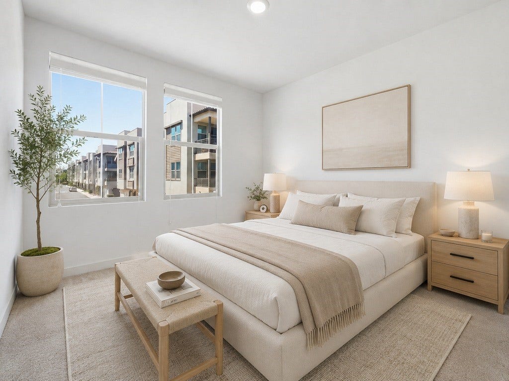 Second bedroom (virtual home staging)