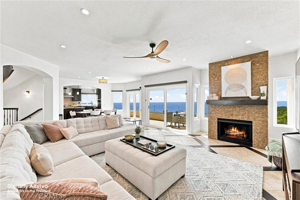 6 Cavalier, Laguna Niguel, CA 92677 Open living flows into dining & kitchen with sweeping ocean views