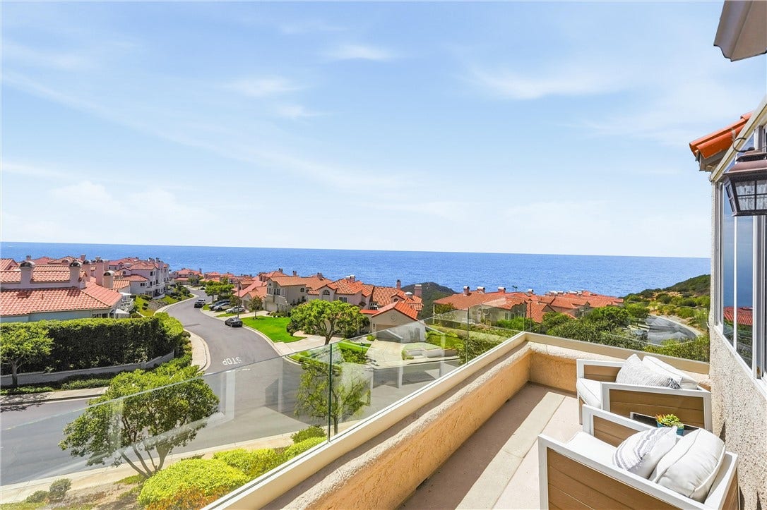 6 Cavalier, Laguna Niguel, CA 92677 Office patio with stunning ocean views.