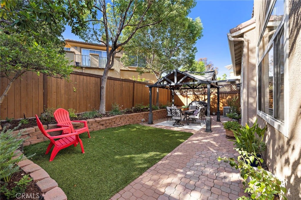 27 Las Cruces, Rancho Santa Margarita, CA 92688 Fruit trees and lots of garden space. The perfect balance of hardscape and landscape!