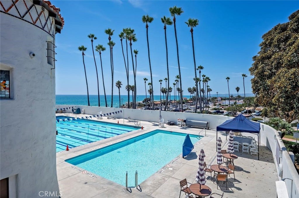 1520 N El Camino Real, #26, San Clemente, CA 92672 Ole Hanson beach club is located just steps away.