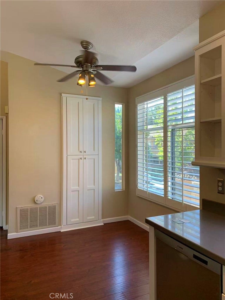 With cabinets