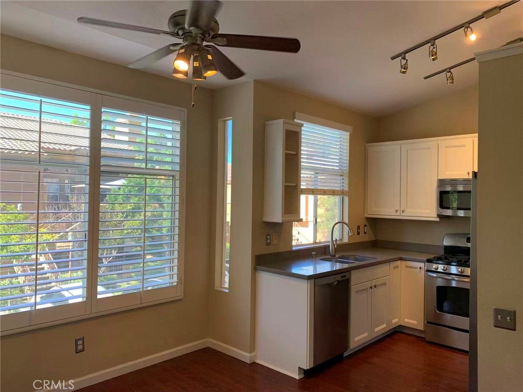 Dining area and kitchen