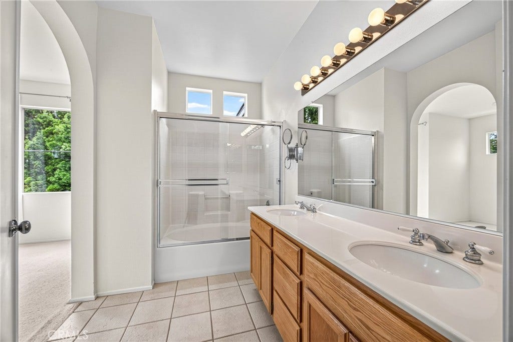 24 Mission Court, Lake Forest, CA 92610 Primary Bath (virtually staged).