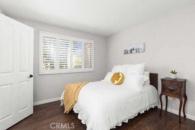 55 Fleurance, Laguna Niguel, CA 92677 Second bedroom upstairs with plantation shutters