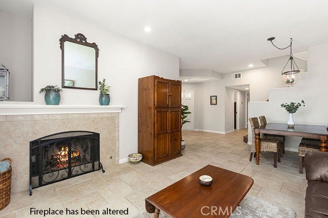 55 Fleurance, Laguna Niguel, CA 92677 Living room with a fireplace