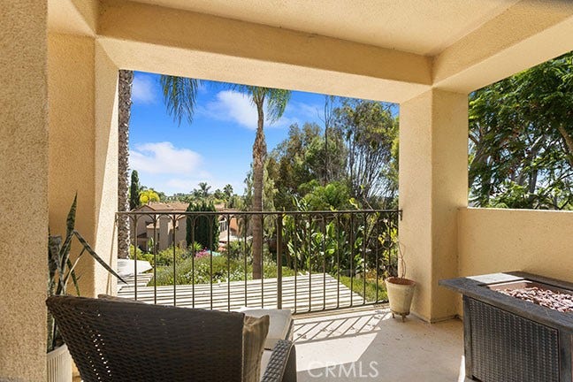 55 Fleurance, Laguna Niguel, CA 92677 Balcony off of the primary bedroom with sweeping views of hills, mother nature, and open sky