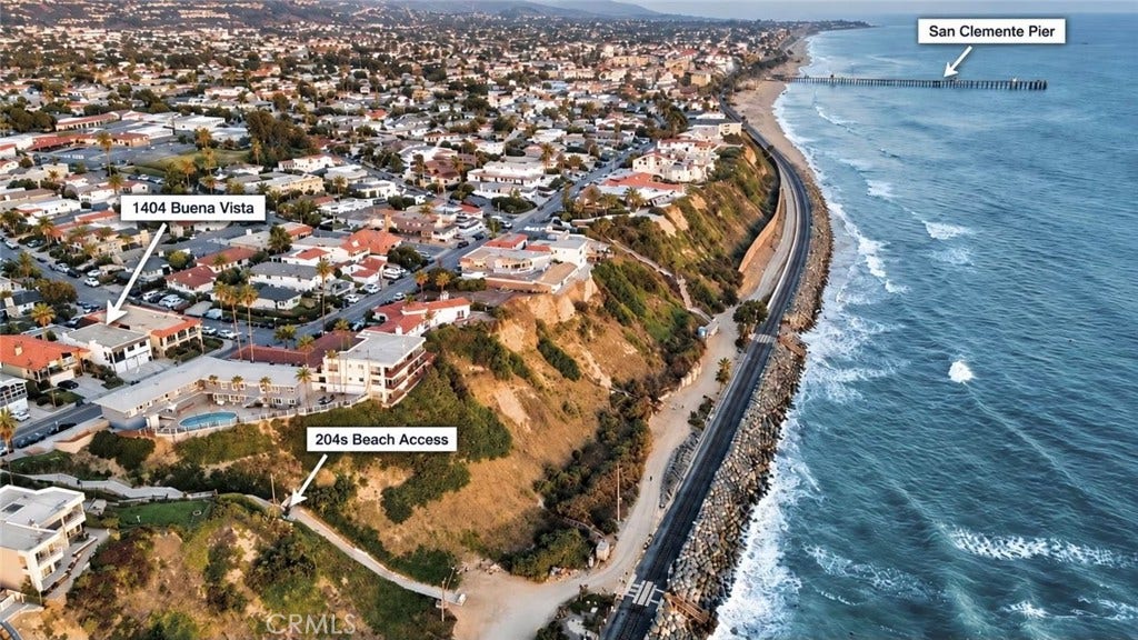 1404 Buena Vista, #1, San Clemente, CA 92672 Aerial View of Property, 204s and Pier