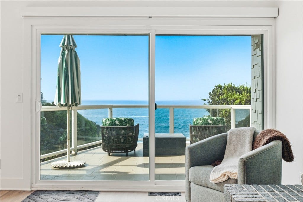 View from living room.